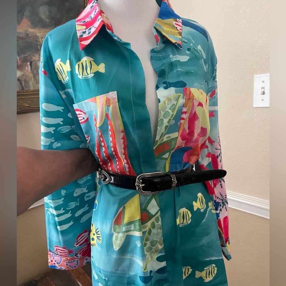 Tropical Dress or Bathing suit Coverup sz 2X